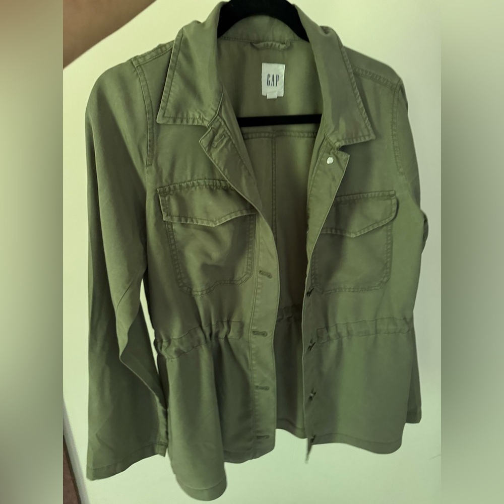 GAP Green Utility Jacket Cotton Canvas